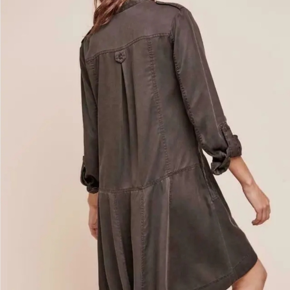 Anthropologie Holding Horses High Low Button Down Swing Dress - Picture 3 of 8
